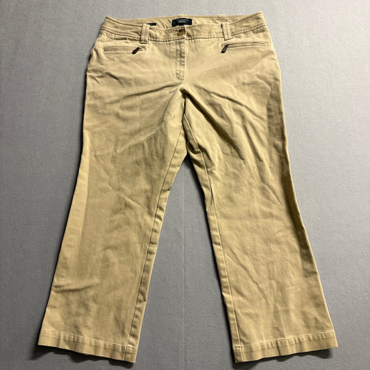 Talbots Heritage Petite Khaki Career Chino Pants 16WP Fits Like 36x24 Beige