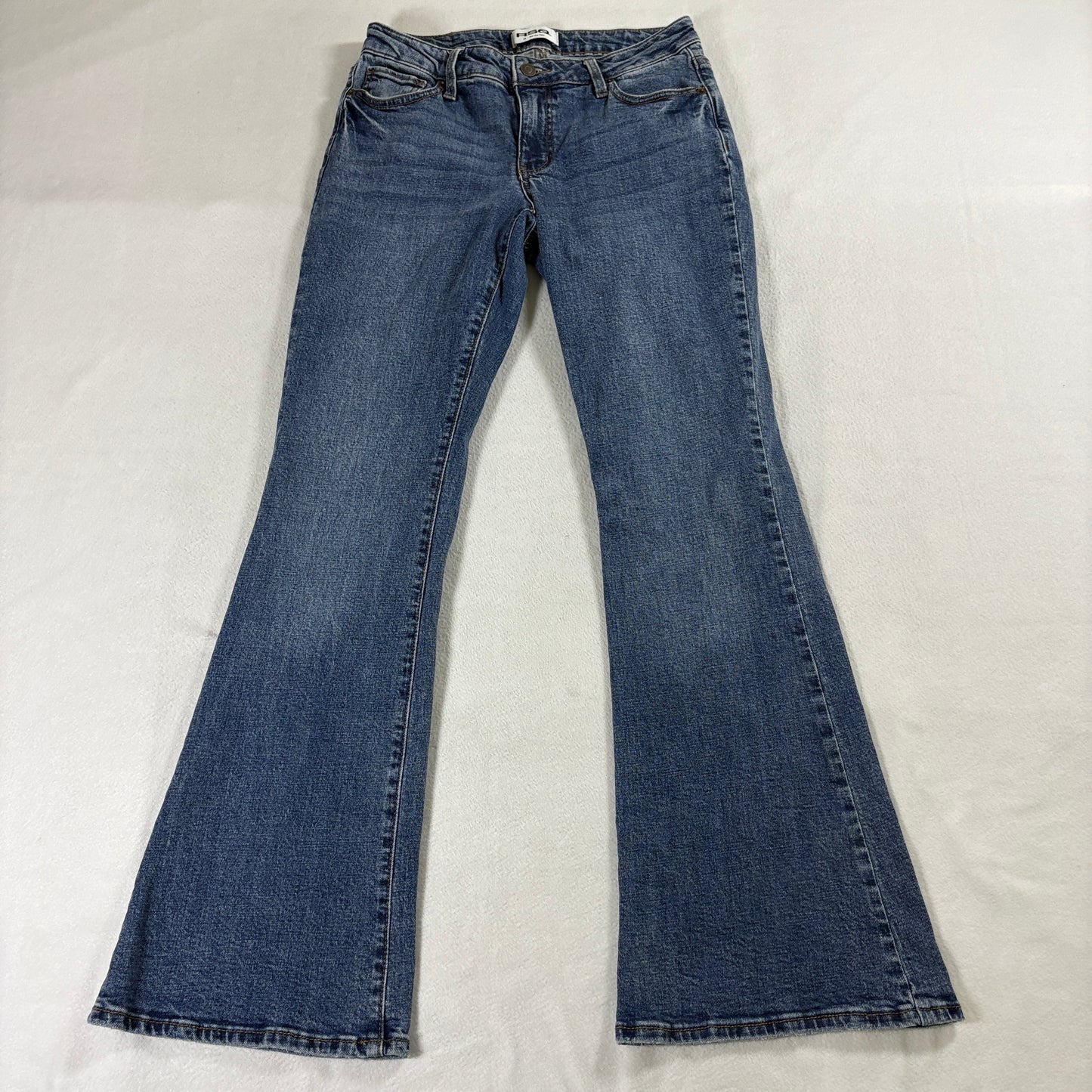 RSQ Low Rise Flare Jeans W28 Fits Like 29X29 Y2K Stretch Medium Wash Denim