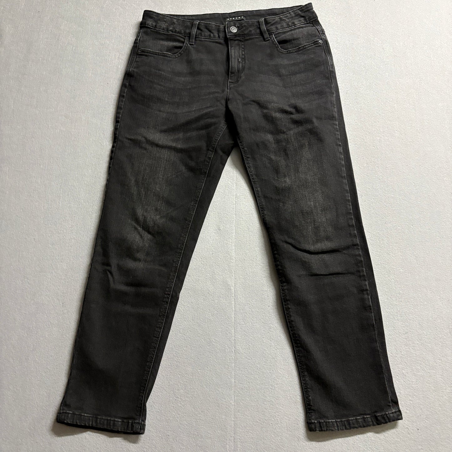 Sisley Lima Slim Carrot Fit Jeans W27 Fits Like 31x26 Gray Stretch Denim