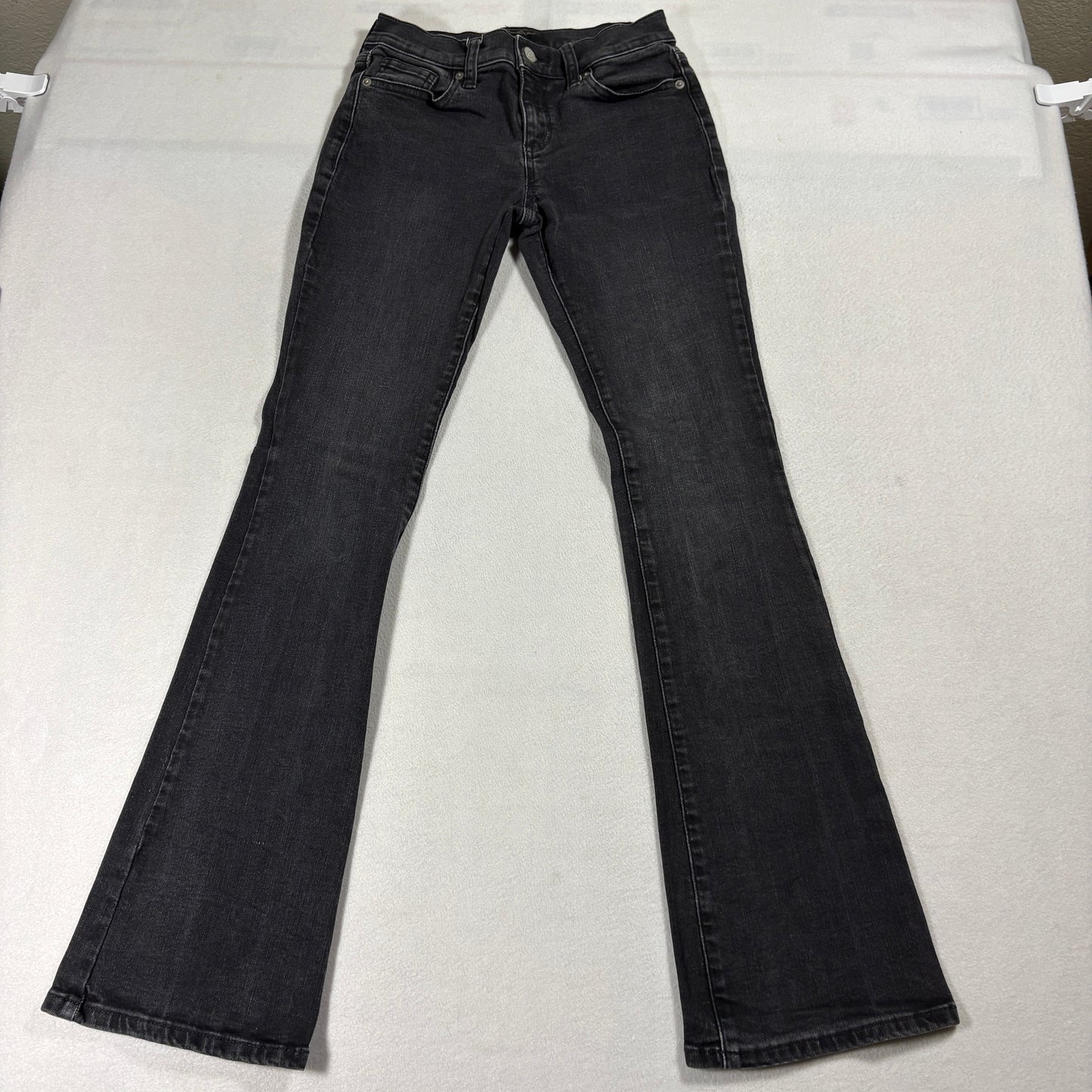 Banana Republic Bootcut Jeans Womens 25 Black Stretch Retro Y2K Flare Denim