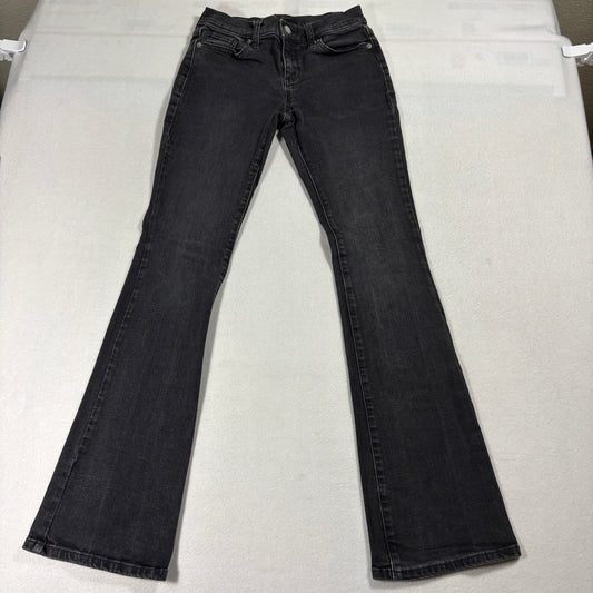 Banana Republic Bootcut Jeans Womens 25 Black Stretch Retro Y2K Flare Denim