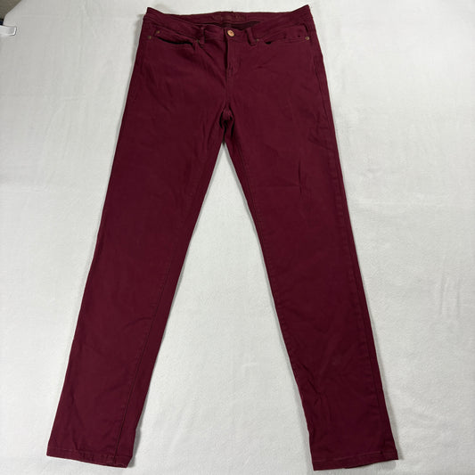 American Rag Jeans Womens 9 Burgundy Stretch Skinny Y2K Vintage Low Rise Fit Red