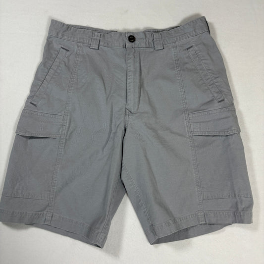 Tommy Bahama Cargo Shorts Mens 32 Gray Relaxed Fit Cotton Casual Outdoor Pockets