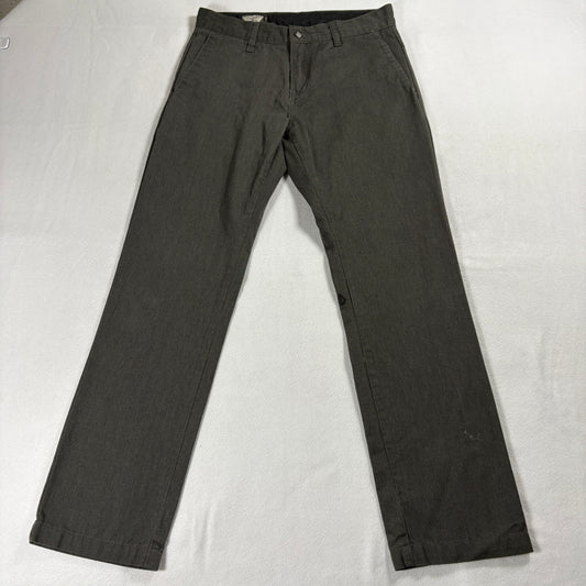 Volcom Chino Pants Mens 32x32 Gray Skate Streetwear Straight Leg Y2K Vintage Fit