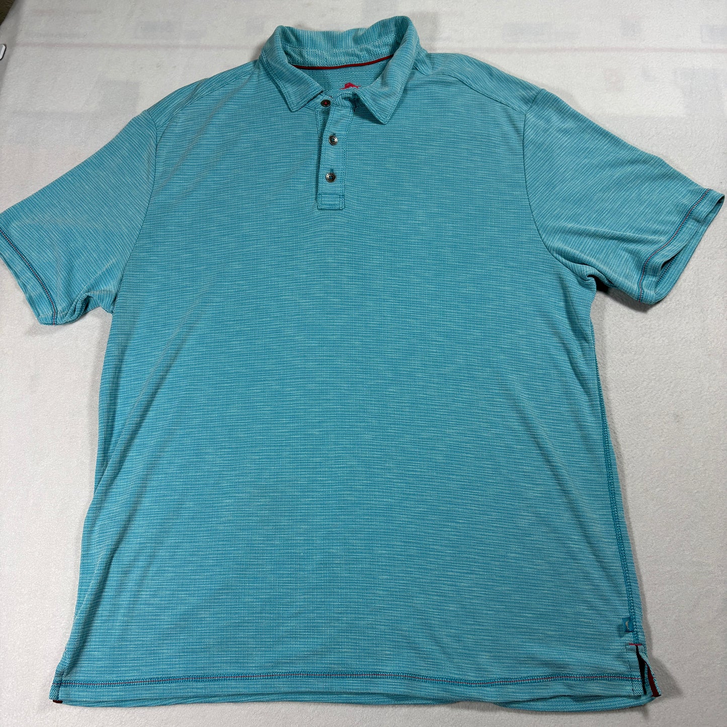 Tommy Bahama Island Zone Polo Mens XL Blue Performance Knit Casual Shirt