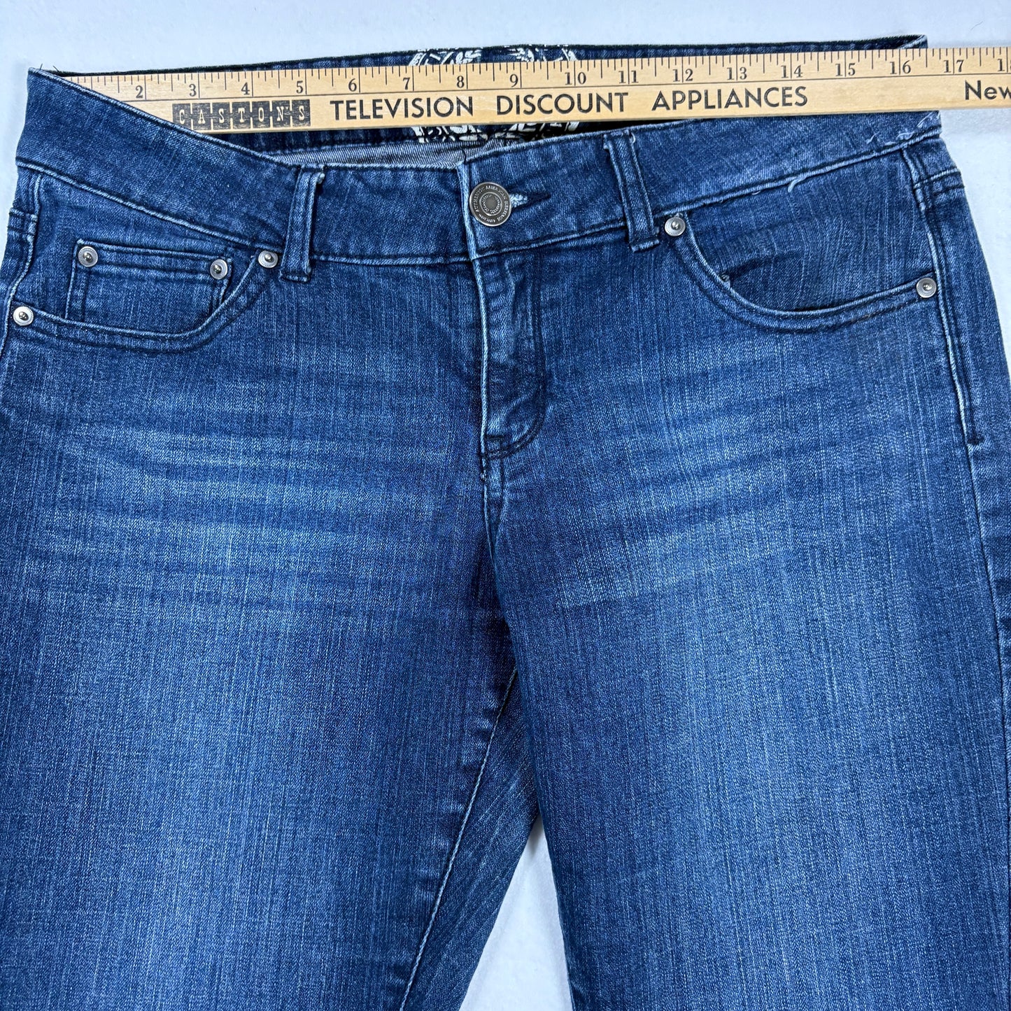 SO Jeans Womens 15 Blue Skinny Mid Rise Stretch Denim Casual Everyday Pants