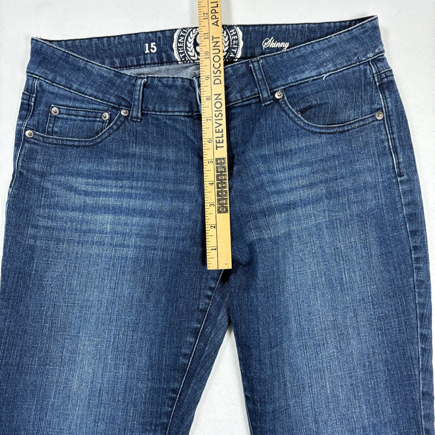 SO Jeans Womens 15 Blue Skinny Mid Rise Stretch Denim Casual Everyday Pants