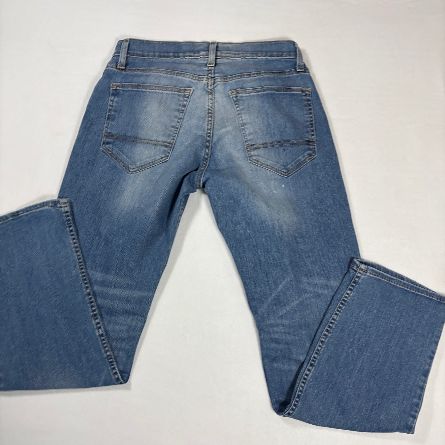 Arizona Jeans Mens 30x30 Blue Distressed Slim Straight Flex Denim Stretch Casual