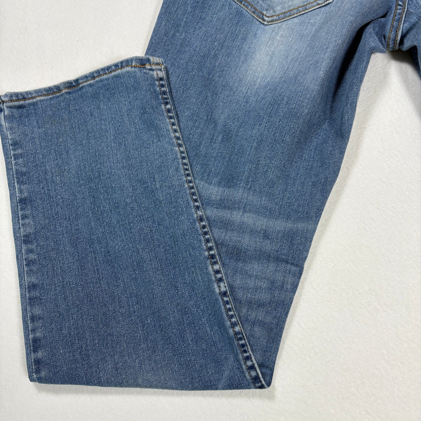 Arizona Jeans Mens 30x30 Blue Distressed Slim Straight Flex Denim Stretch Casual