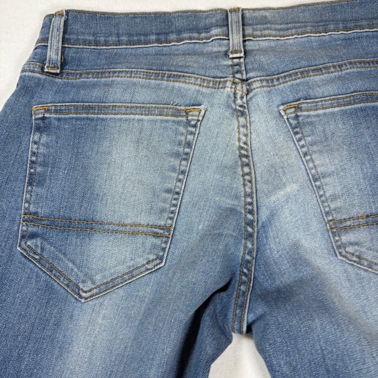 Arizona Jeans Mens 30x30 Blue Distressed Slim Straight Flex Denim Stretch Casual