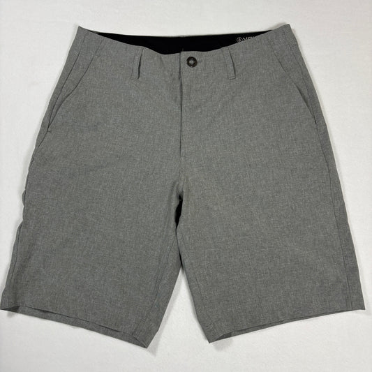 Volcom Shorts Mens 32 Gray Surf & Turf Hybrid 4 Way Stretch Casual Boardwalk