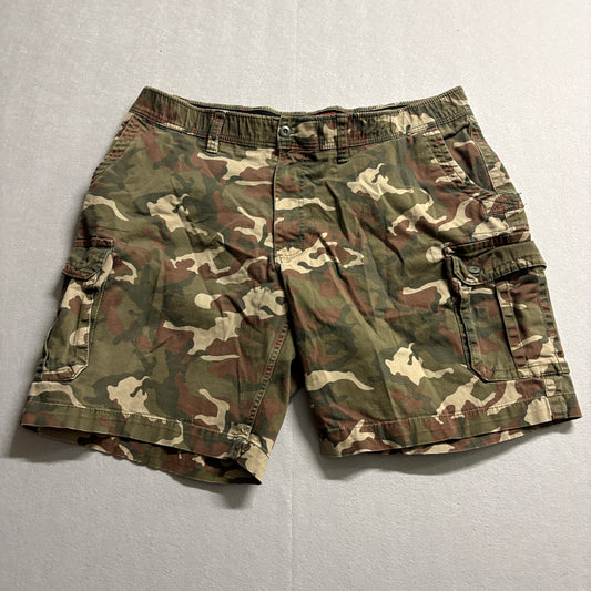 Camo Cargo Shorts Mens Tag 36 Fits Like 40 Military Utility Y2K Streetwear