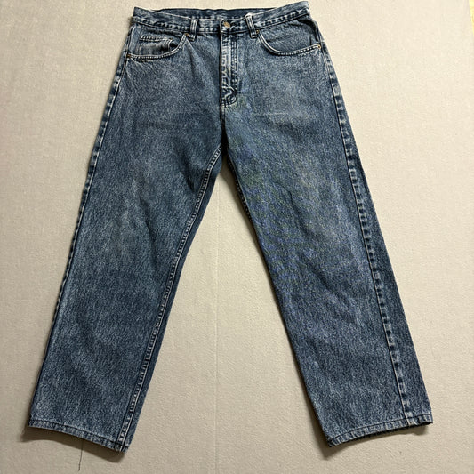 Vintage Straight Leg Jeans Eagle Blue Tag 34 Fits Like 33x26 Medium Wash