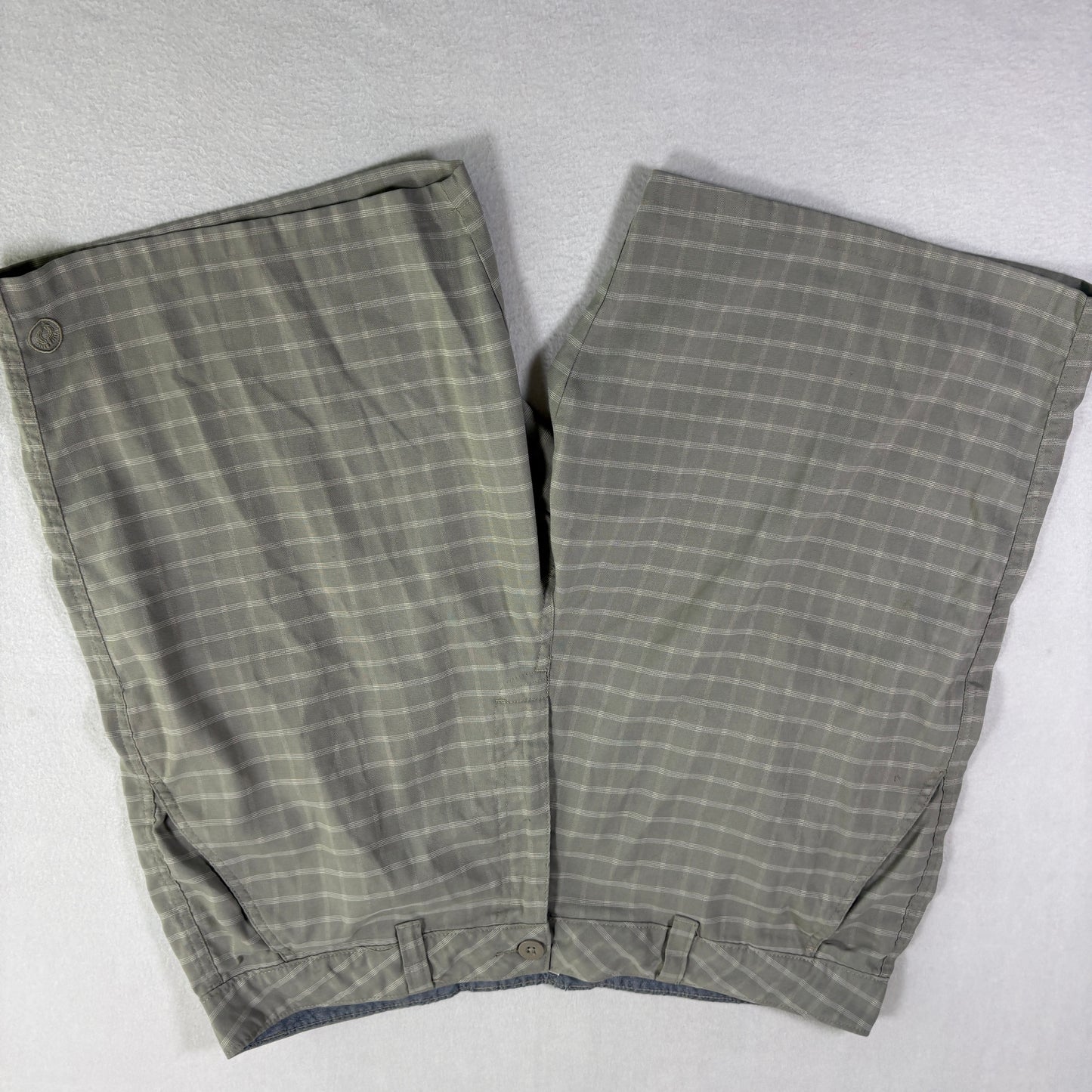 Hang Ten Mens Shorts 38 Plaid Gray Casual Classic Summer Outdoor Surf Skate