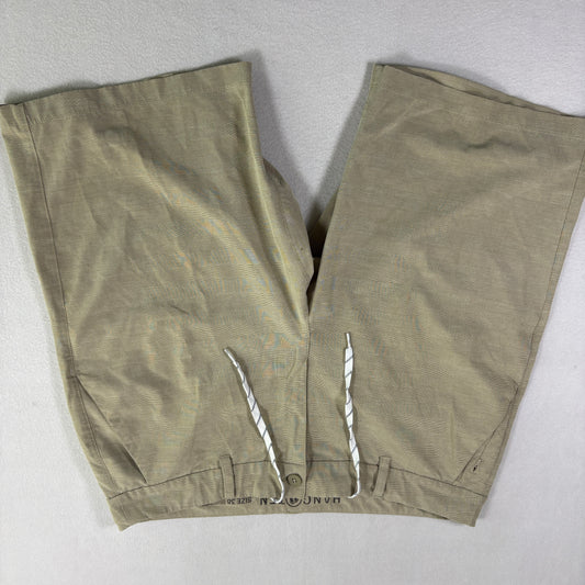 Hang Ten Mens Shorts 38 Khaki Tan Drawstring Hybrid Casual Surf Skate Summer
