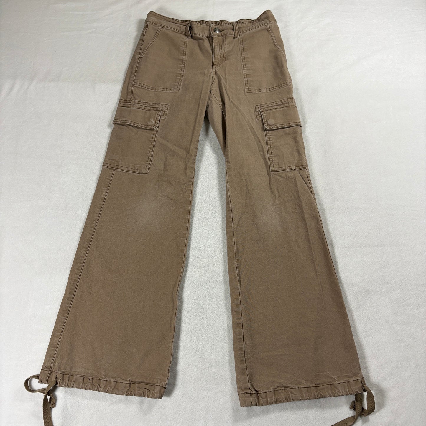 Wide Leg Cargo Pants Utility Workwear Wild Fable Tag S Fits Like 30X30 Tan Y2K