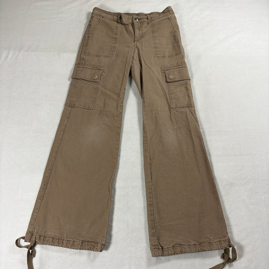 Wide Leg Cargo Pants Utility Workwear Wild Fable Tag S Fits Like 30X30 Tan Y2K