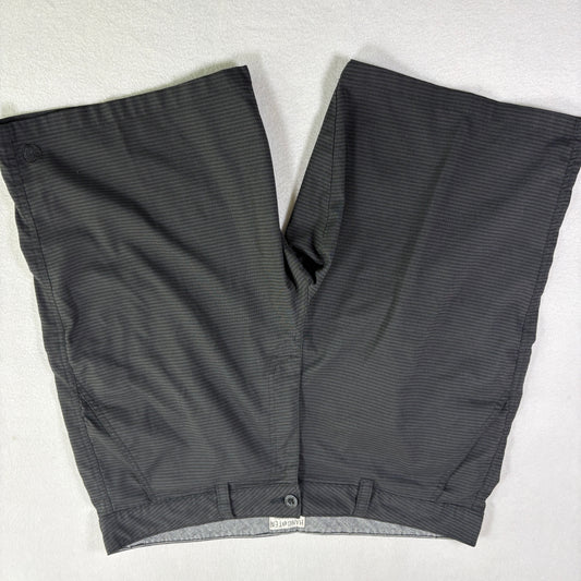 Hang Ten Mens Shorts 38 Black Striped Casual Chino Surf Skate Summer Classic