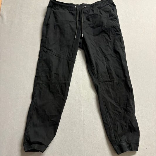 HWD Black Jogger Pants Mens Tag XL Fits Like 33x28 Distressed Grunge Streetwear