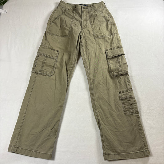 Hollister Cargo Pants Womens 2R W26 Ultra High Rise Baggy Utility Y2K Streetwear!