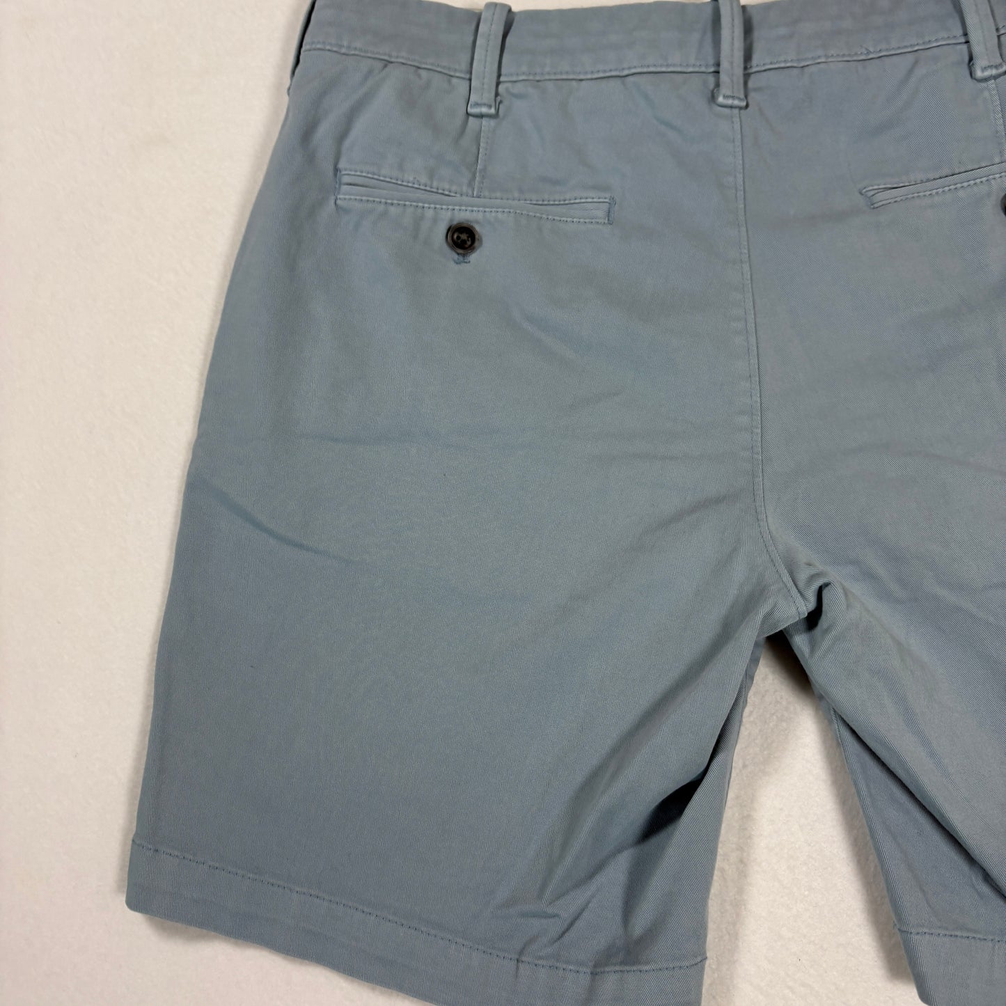 Express Shorts Mens 32 Blue Slim Fit Chino Casual Flat Front Summer Style