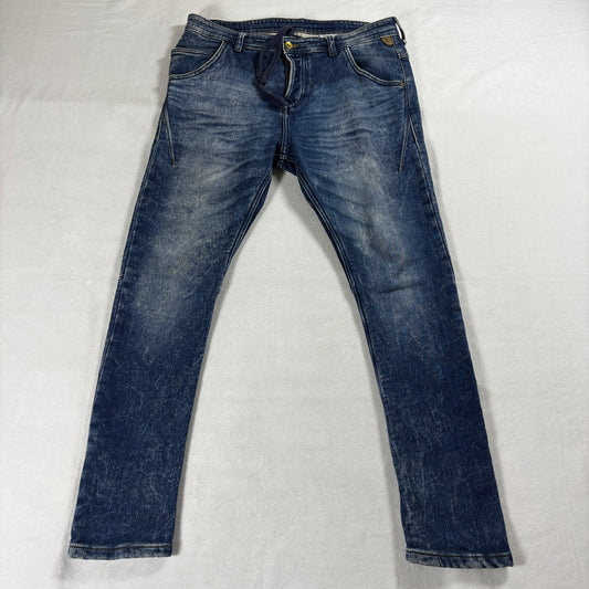 Skinny Jogger Jeans H&M Tag 33 Fits Like 33X29 Blue Stretch Denim Drawstring