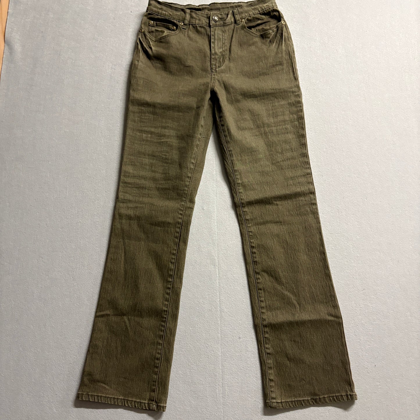 D2 By Diane Gilman Womens 6 Fits Like 28x30 Brown Bootcut Stretch Jeans