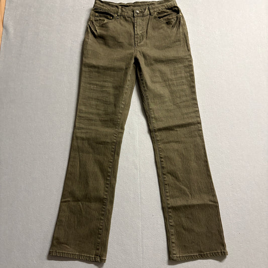 D2 By Diane Gilman Womens 6 Fits Like 28x30 Brown Bootcut Stretch Jeans