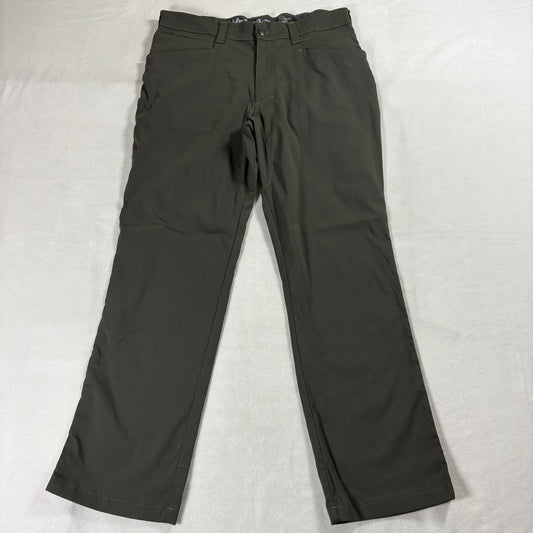 Outdoor Hiking Utility Pants Wrangler Tag 34x30 Fits Like 34X29 Green Stretch