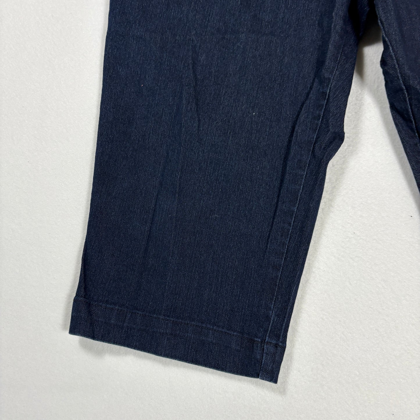 St Johns Bay Capri Jeans Womens 14P Dark Wash Stretch Denim Cropped Pants