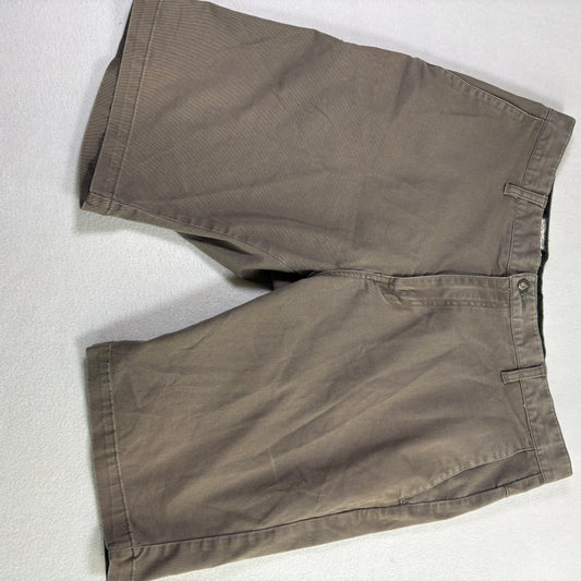 Volcom Mens Shorts 36 Brown Chino Skate Casual Classic Straight Fit Y2K