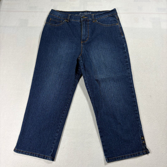 Gloria Vanderbilt Amanda Capris Women’s 8 Blue Denim All Around Slimming Jeans