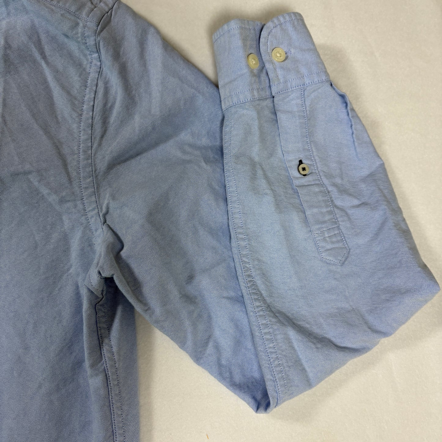 Tommy Hilfiger Shirt Mens M Blue Oxford Button Down Custom Fit Long Sleeve