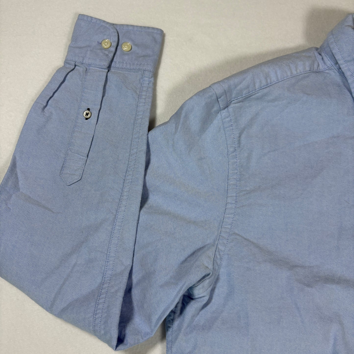 Tommy Hilfiger Shirt Mens M Blue Oxford Button Down Custom Fit Long Sleeve