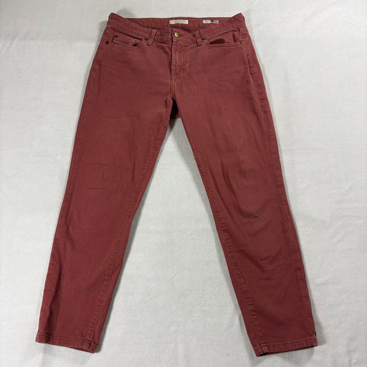 Slim Straight Stretch Jeans Vizcaino Tag 30 Fits Like 32X26 Red USA Denim Pants