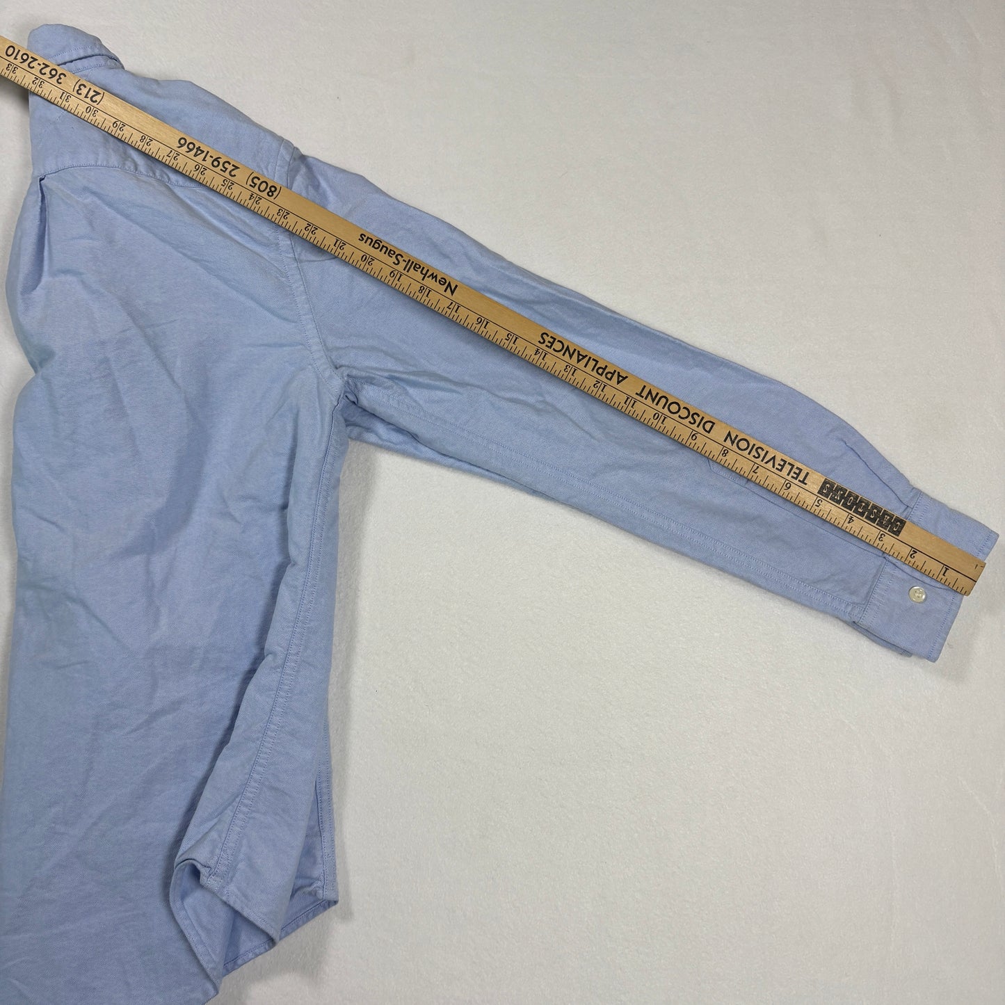 Tommy Hilfiger Shirt Mens M Blue Oxford Button Down Custom Fit Long Sleeve