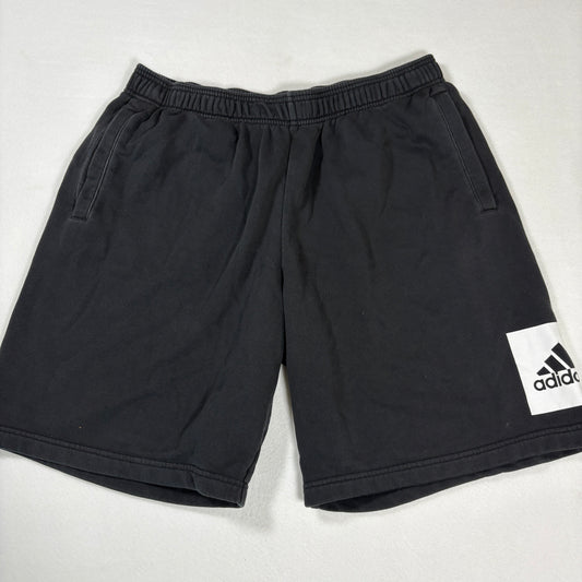 Adidas Shorts Mens XL Black Athletic Gym Training Logo Lounge Activewear