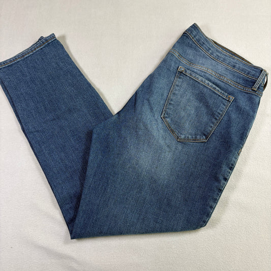 Old Navy womens jeans size 16 mid rise blue denim straight leg plus size Y2K