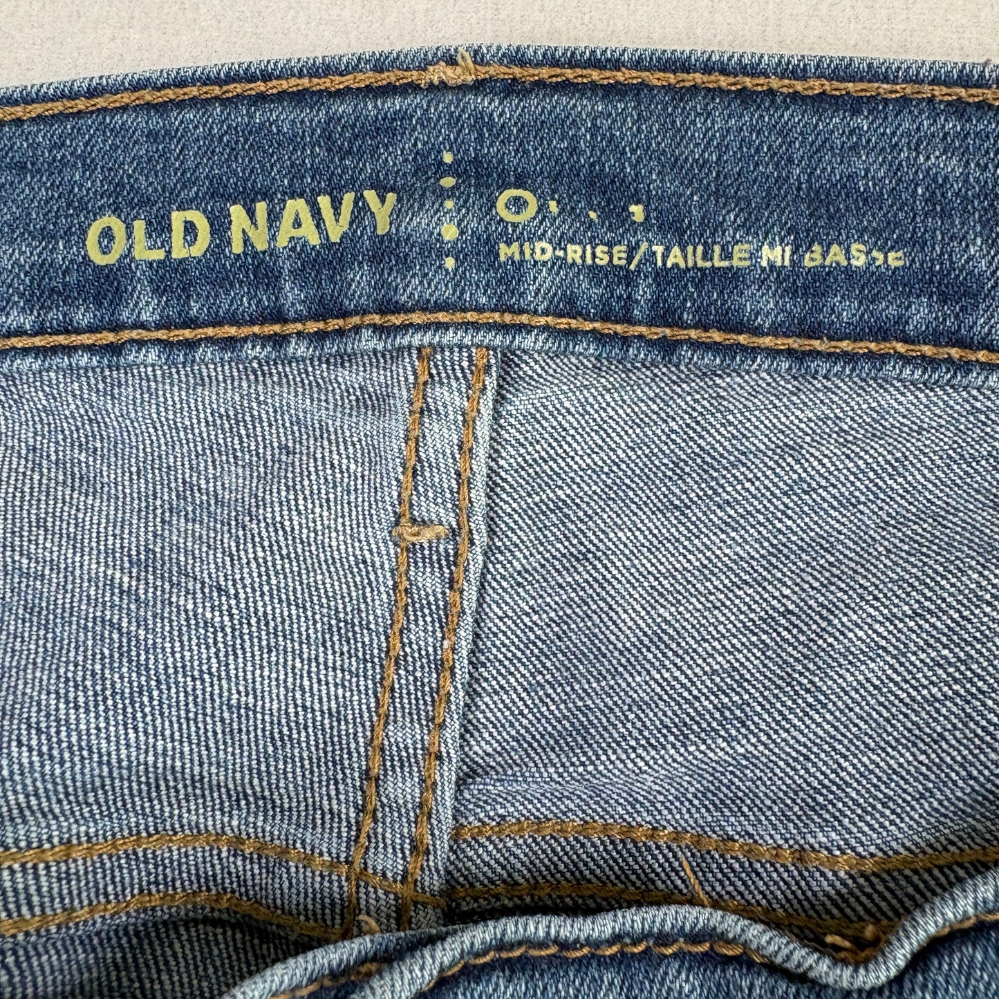 Old Navy womens jeans size 16 mid rise blue denim straight leg plus size Y2K