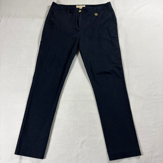Slim Straight Stretch Pants Navy Michael Kors Tag 8 Fits Like 32X28 Chino Casual