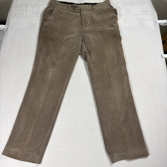 Vintage Corduroy Pants Mens 34x32 Brown Straight Leg Retro Y2K Streetwear