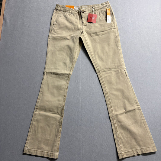 Slim Bootcut Pants Mossimo Supply Co Size 7 Fits Like 30X32 Khaki Stretch NWT