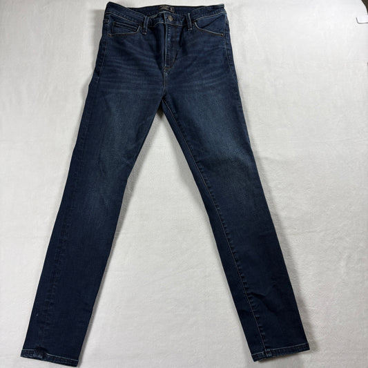 Abercrombie Jeans Womens 27 Simone High Rise Super Skinny Dark Wash Denim Retro!