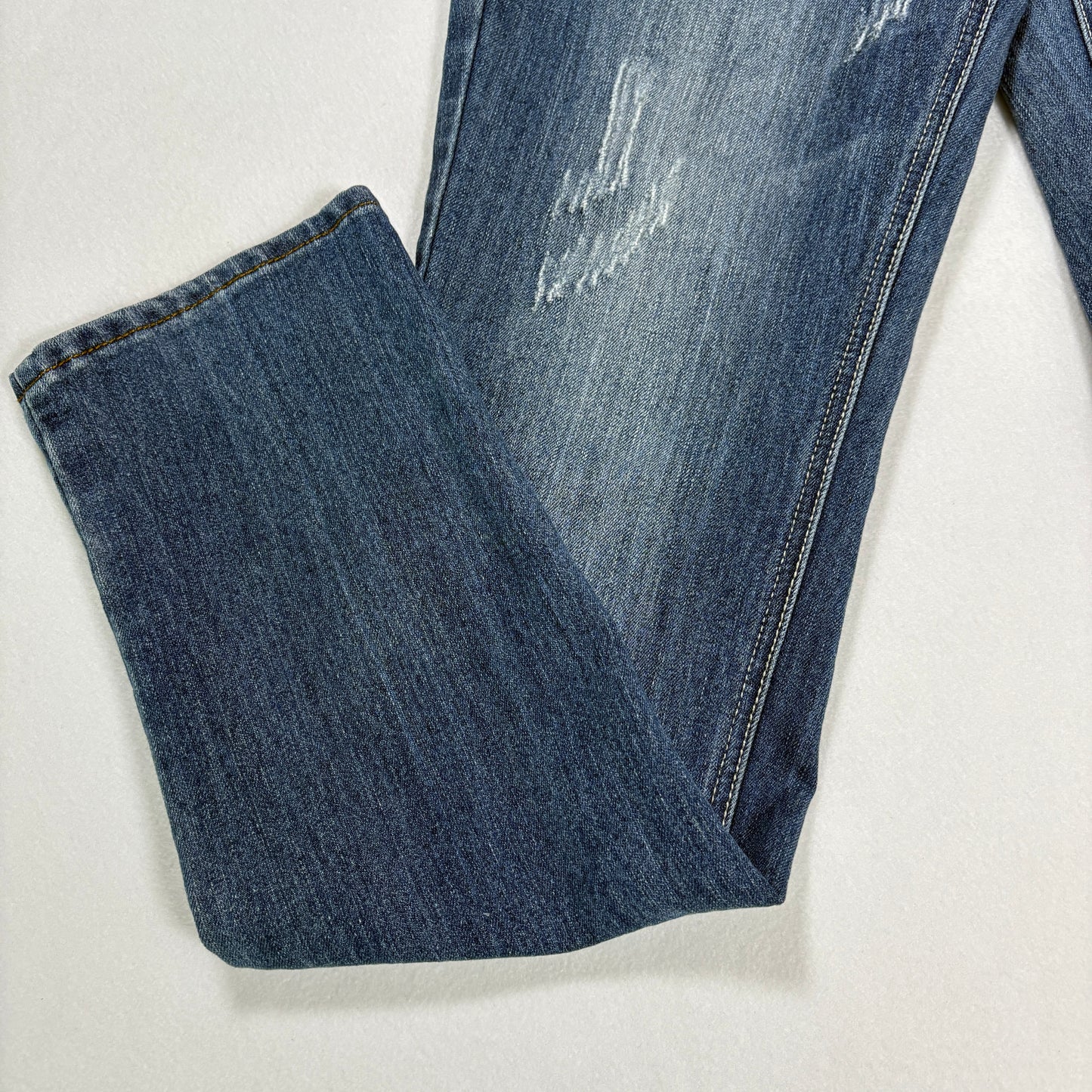 Earl Jean Jeans Women’s Size 6 Bootcut Distressed Blue Denim Stretch Casual