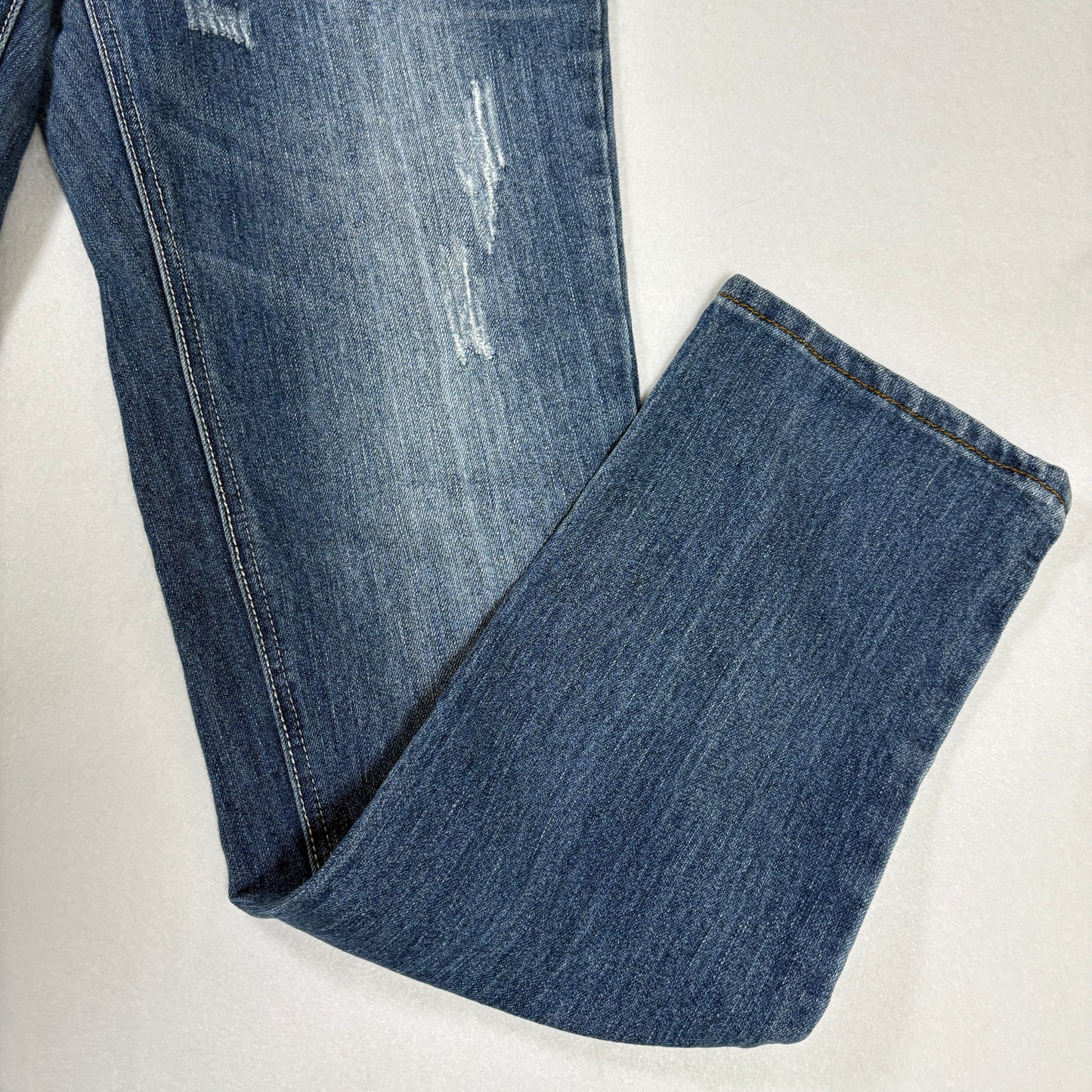 Earl Jean Jeans Women’s Size 6 Bootcut Distressed Blue Denim Stretch Casual