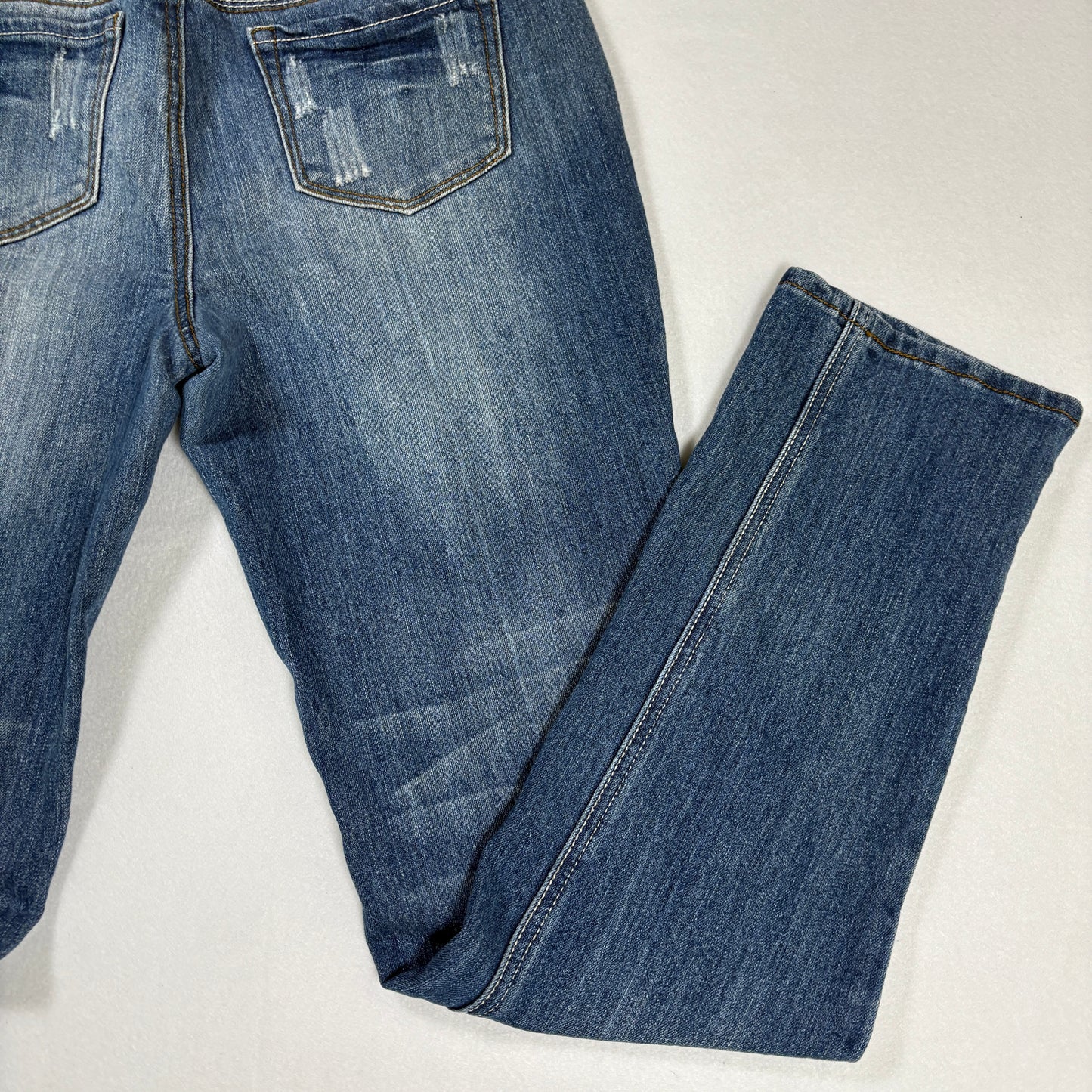 Earl Jean Jeans Women’s Size 6 Bootcut Distressed Blue Denim Stretch Casual