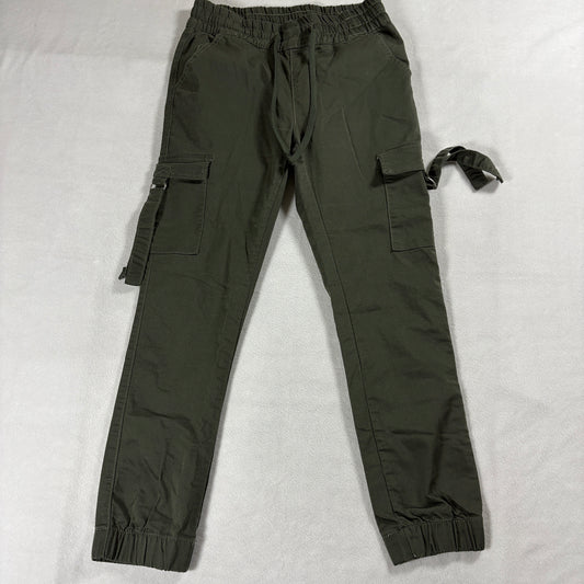 Cargo Jogger Pants Olive Green V.I.P Tag 9/10 Fits Like 26X25 Utility Stretch