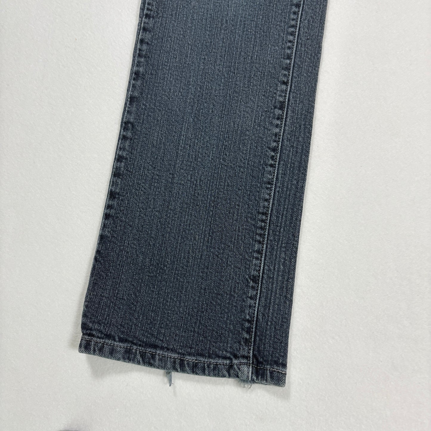 Levi’s Jeans Women’s 14 Plus Gray Straight Leg Stretch Mid Rise Denim Casual