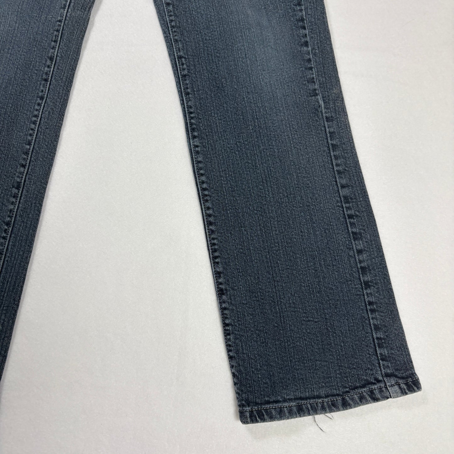 Levi’s Jeans Women’s 14 Plus Gray Straight Leg Stretch Mid Rise Denim Casual