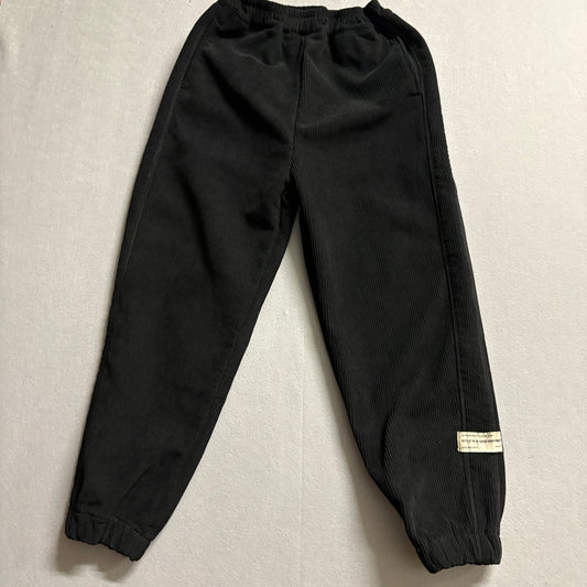 Y2K Ribbed Jogger Pants Zosee Size 160/66 Fits Like 22X24 Black Streetwear